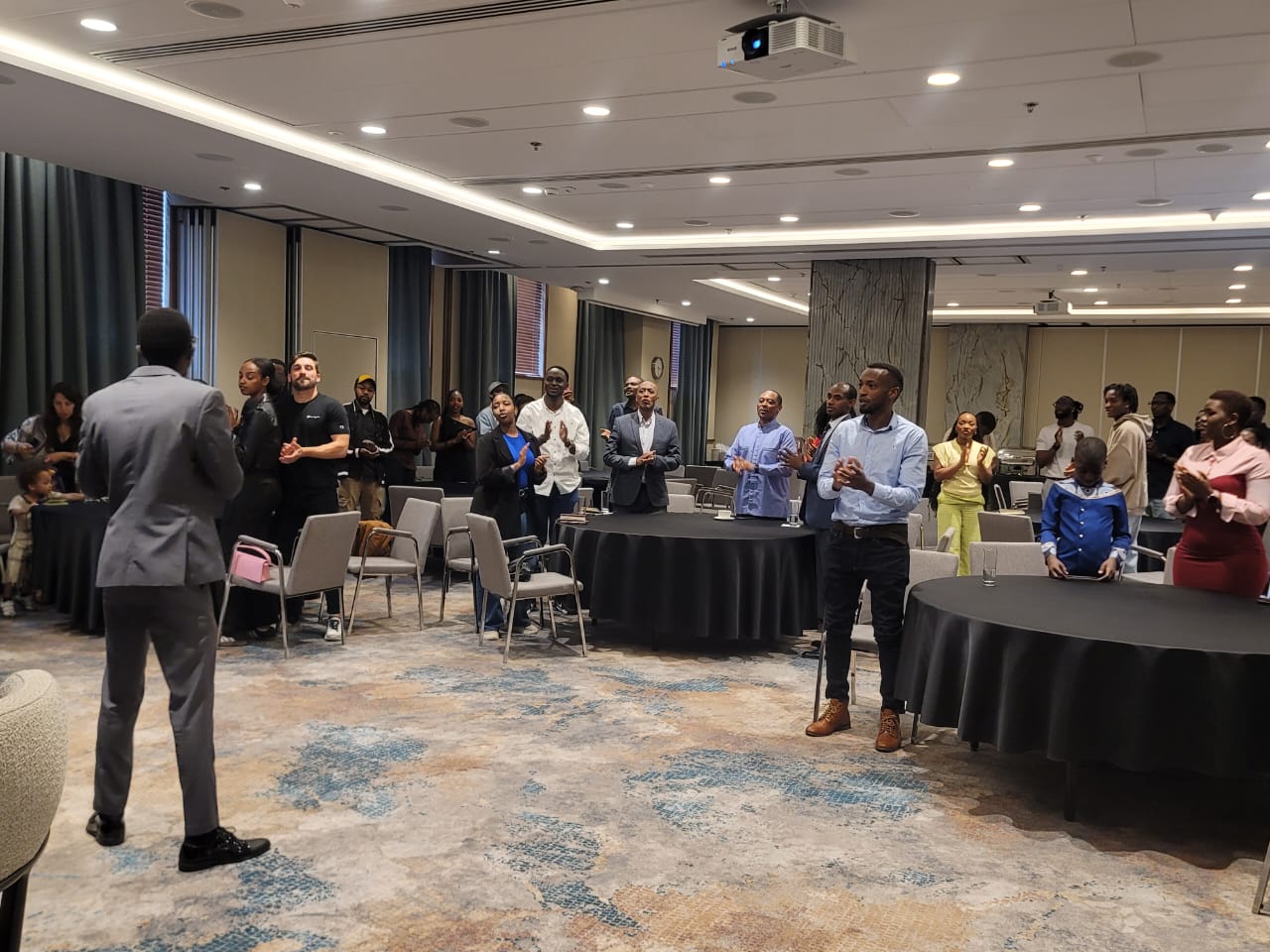 Rwandan community members gathered in Gdańsk for the embassy outreach meeting