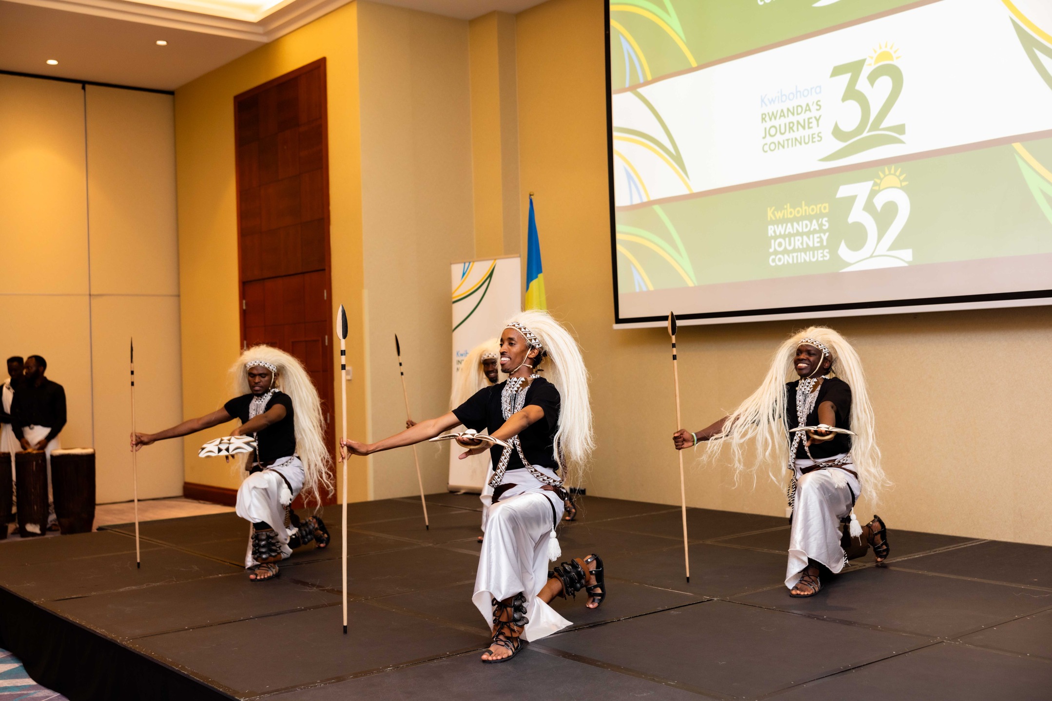 Ambassador and dignitaries at the Kwibohora32 celebration in Warsaw