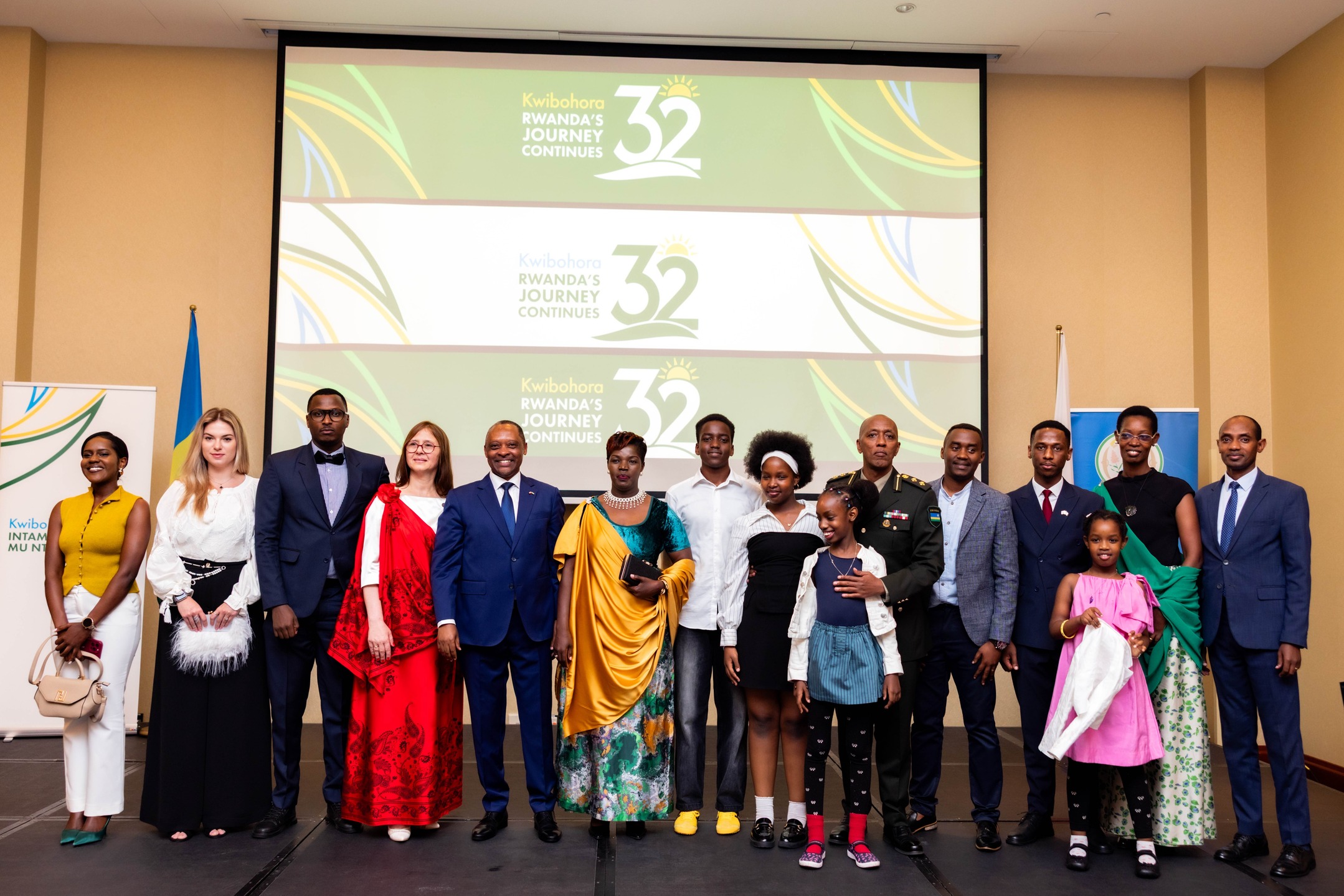 Guests attending the Kwibohora32 celebration in Warsaw